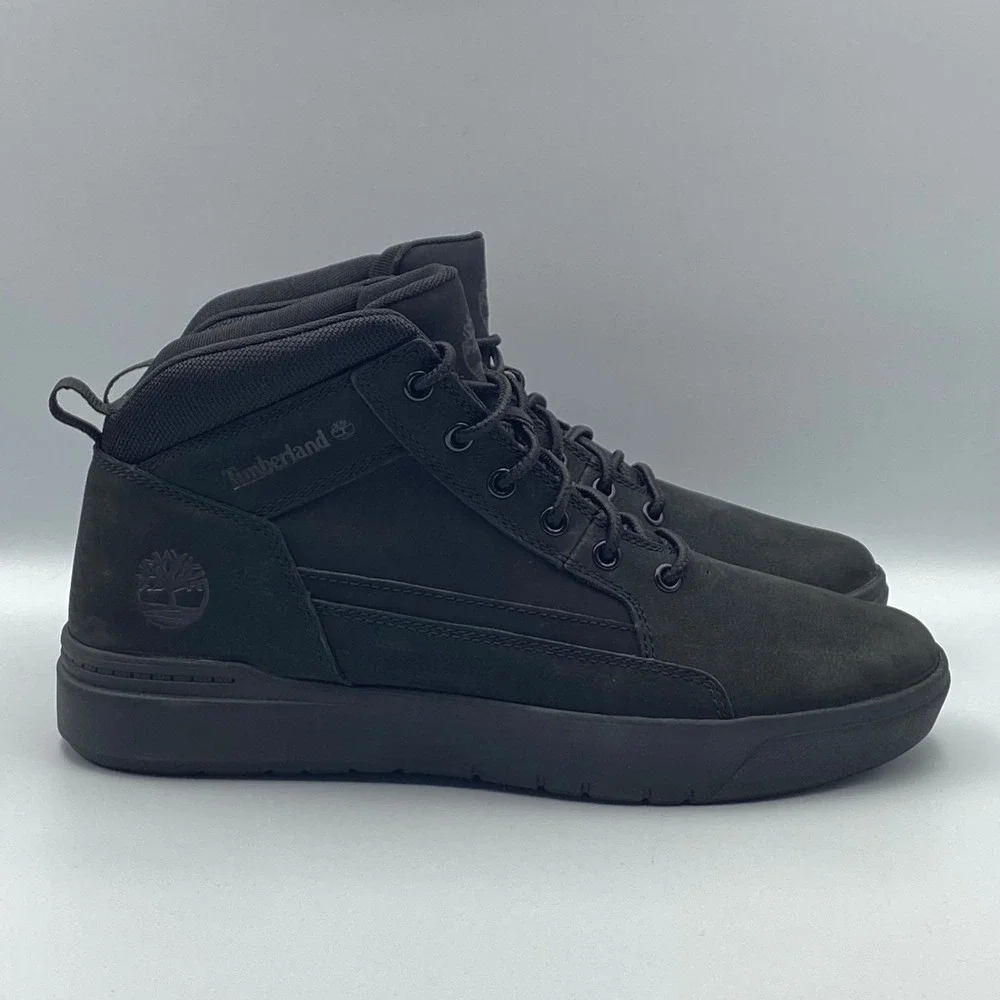 NEW Timberland Allston Mid Sneaker Shoes‎ Boots TB0A69V5EQ4 Black Mens Size 9.5
